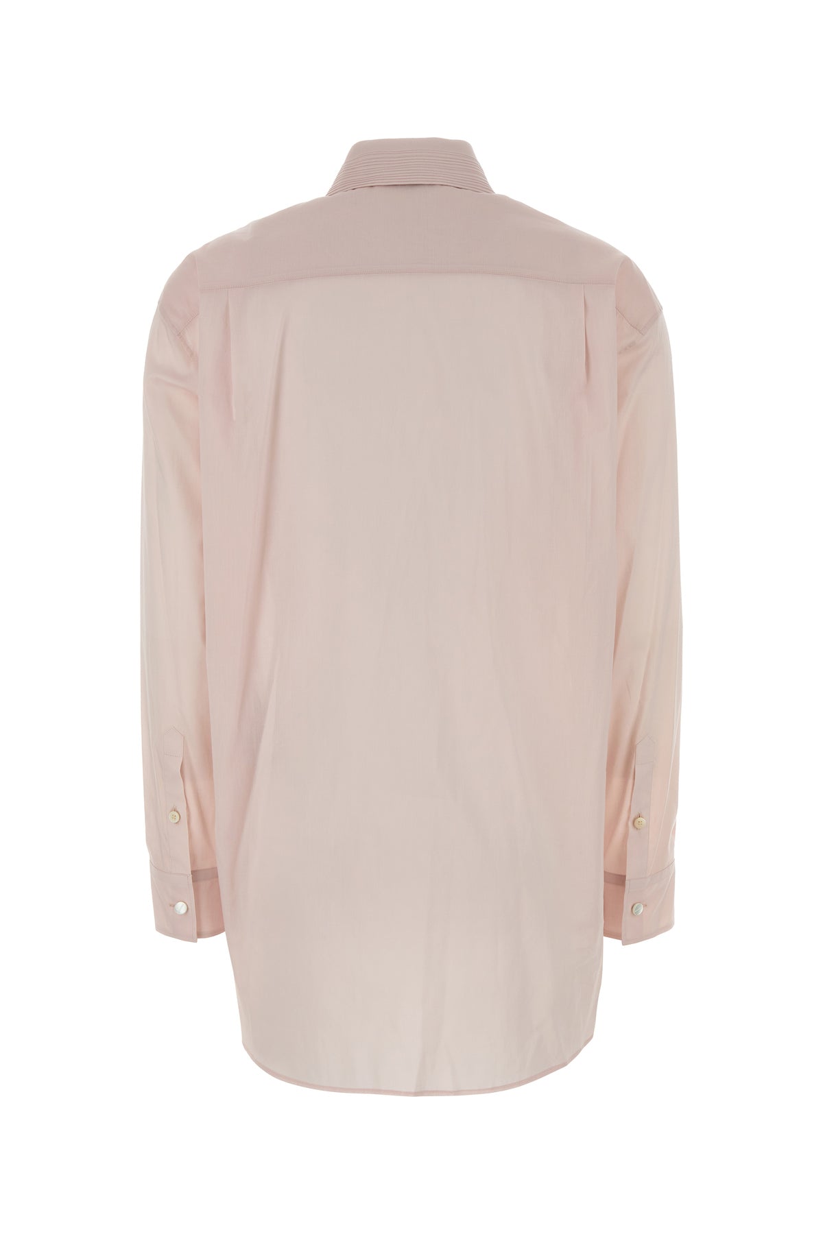 Jil Sander Camicia oversize in mussola rosa pastello, view 2