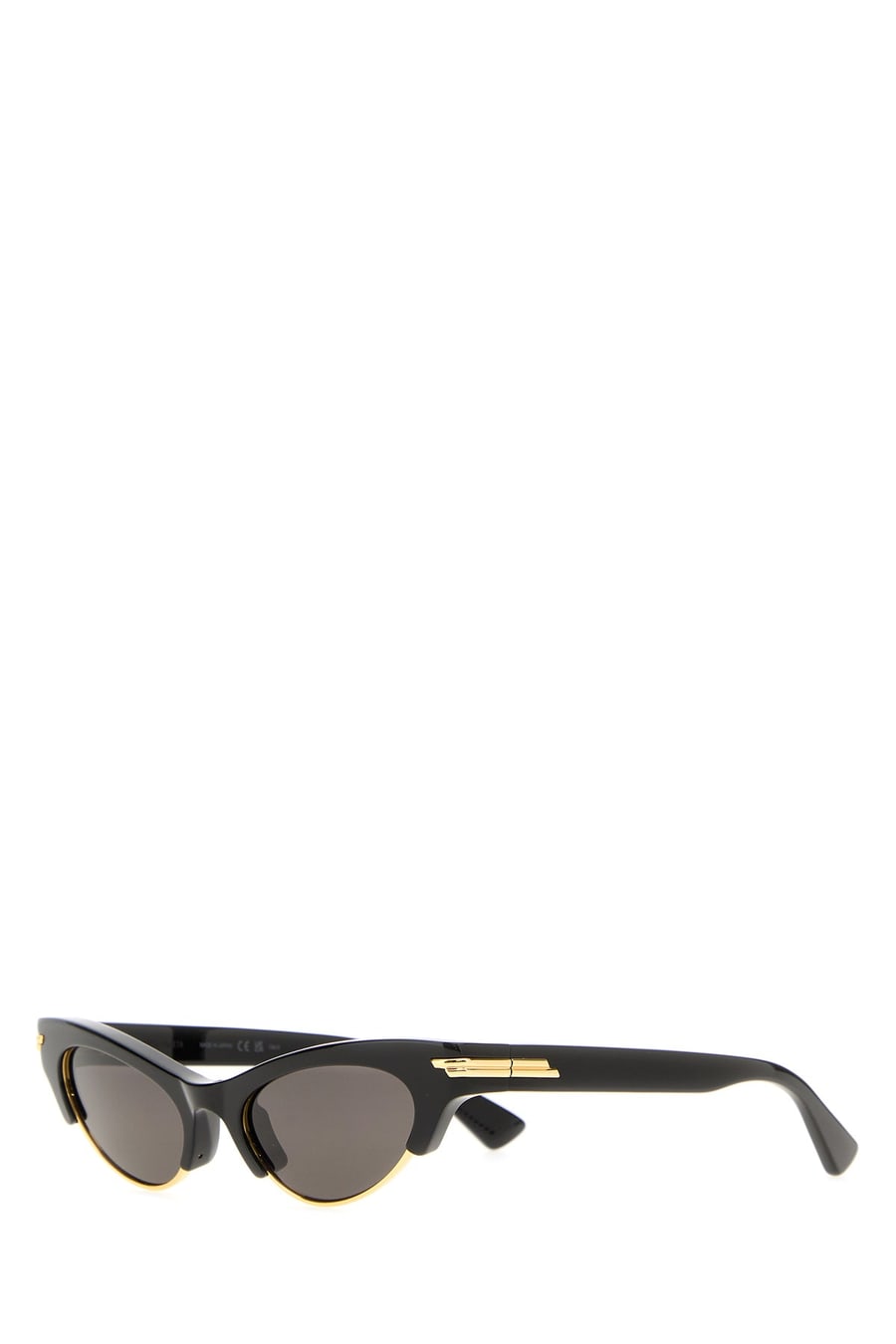 Bottega Veneta Occhiali da sole Angle in acetato nero