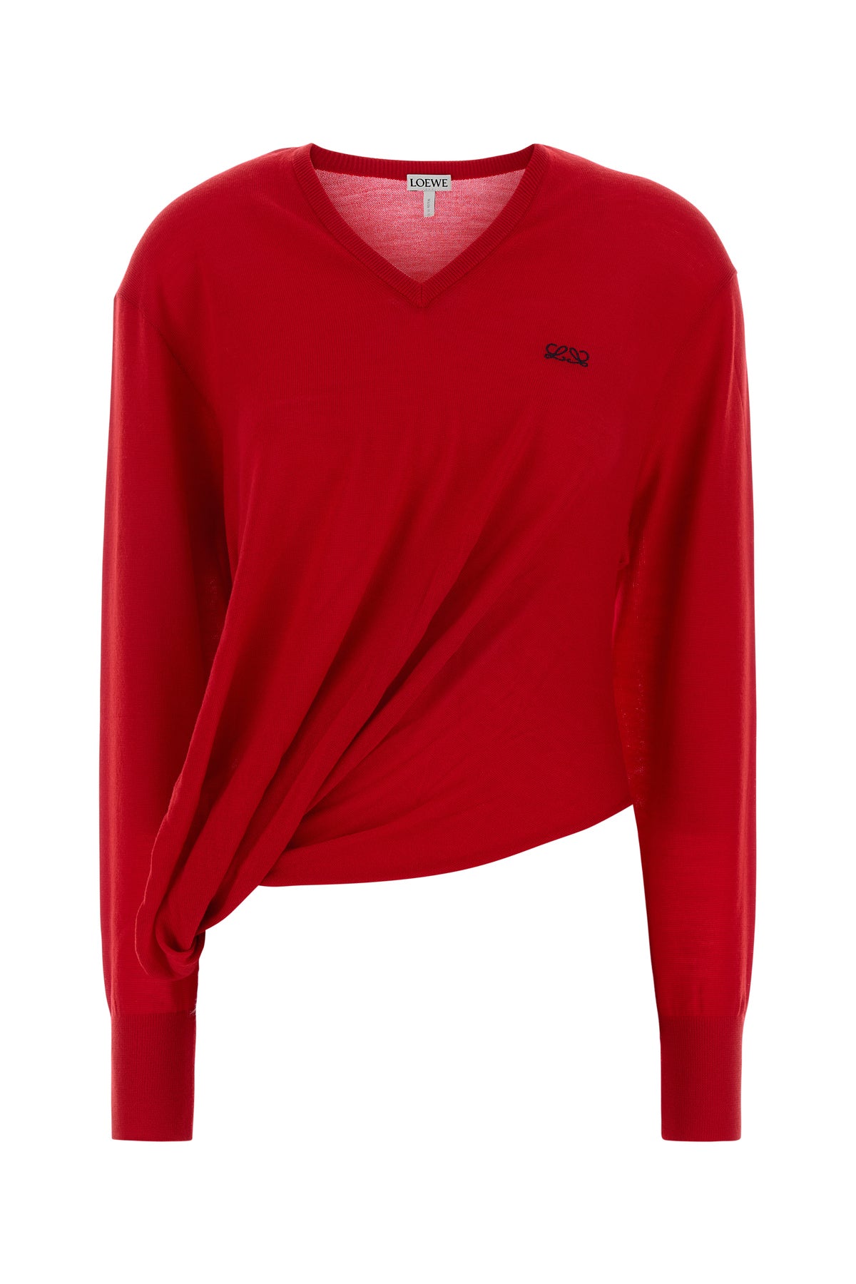 Loewe Maglione in misto lana rossa