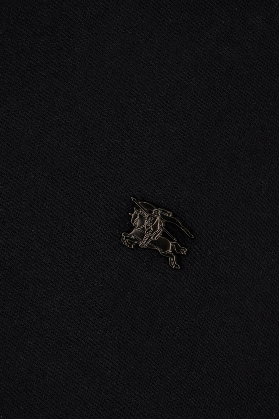 Burberry T-shirt in cotone nero, view 3