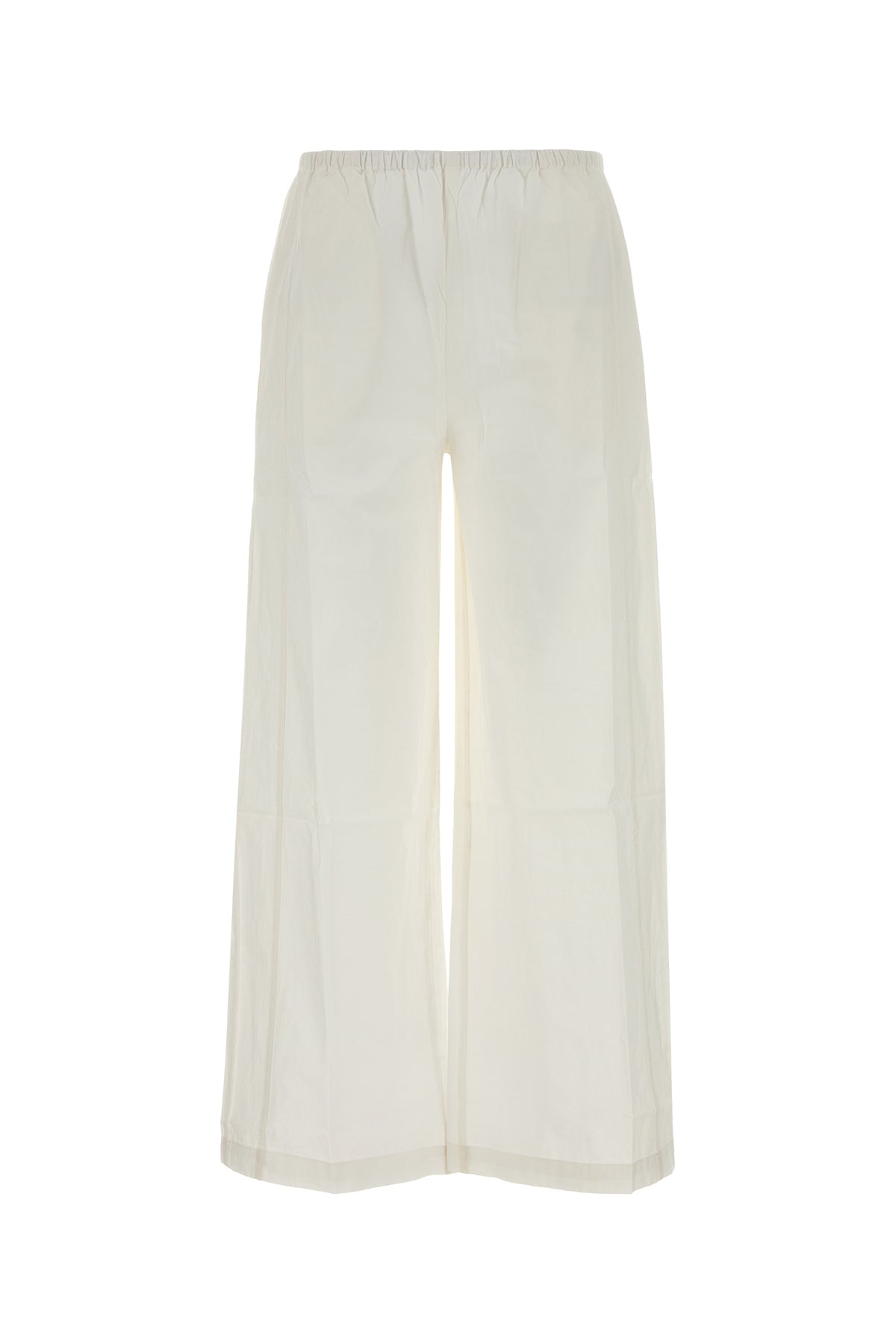 GIMAGUAS Pantalone dalla gamba ampia Devi in cotone bianco
