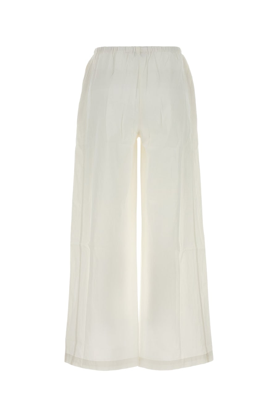 GIMAGUAS Pantalone dalla gamba ampia Devi in cotone bianco, view 2