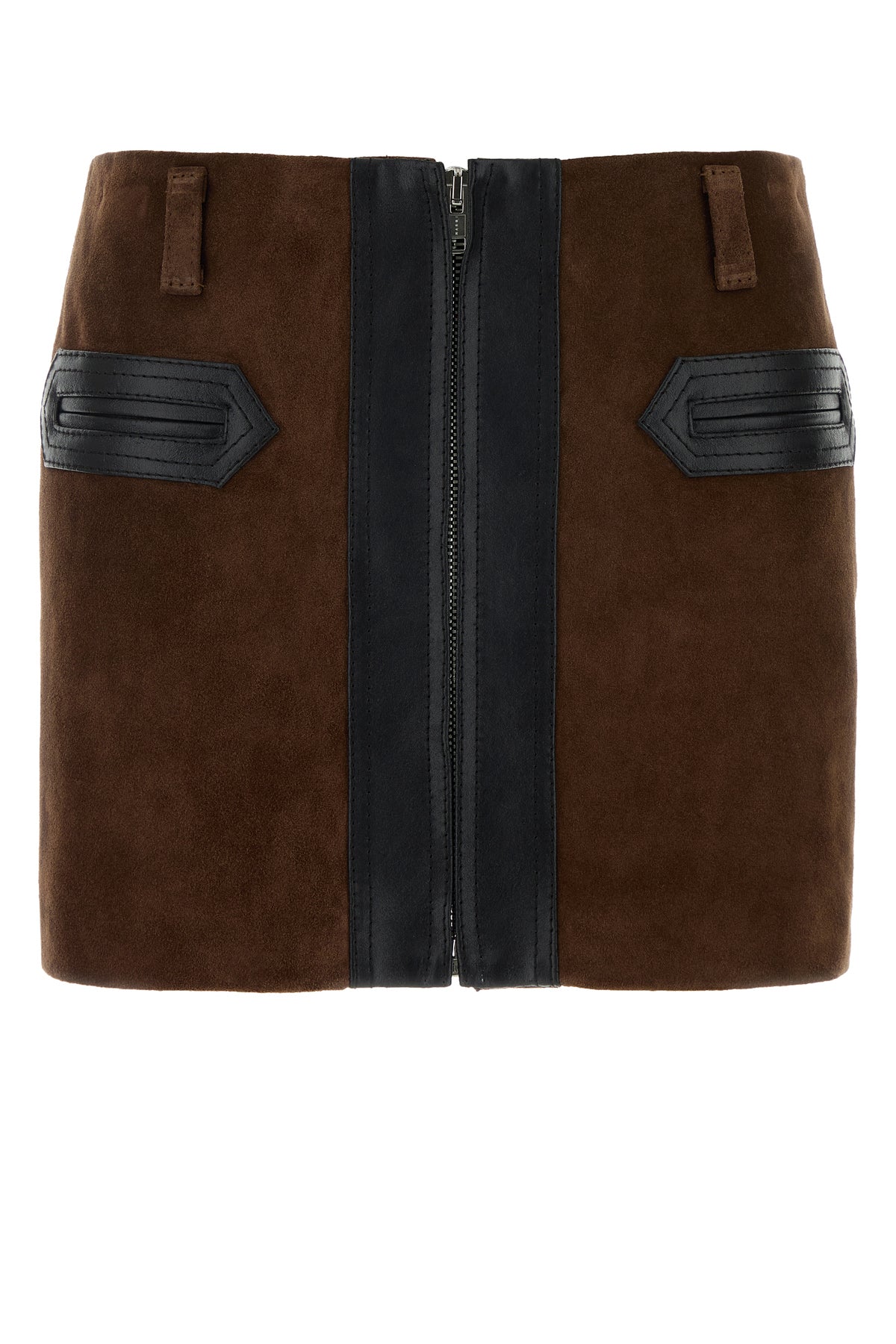 Marni Minigonna in pelle scamosciata marrone