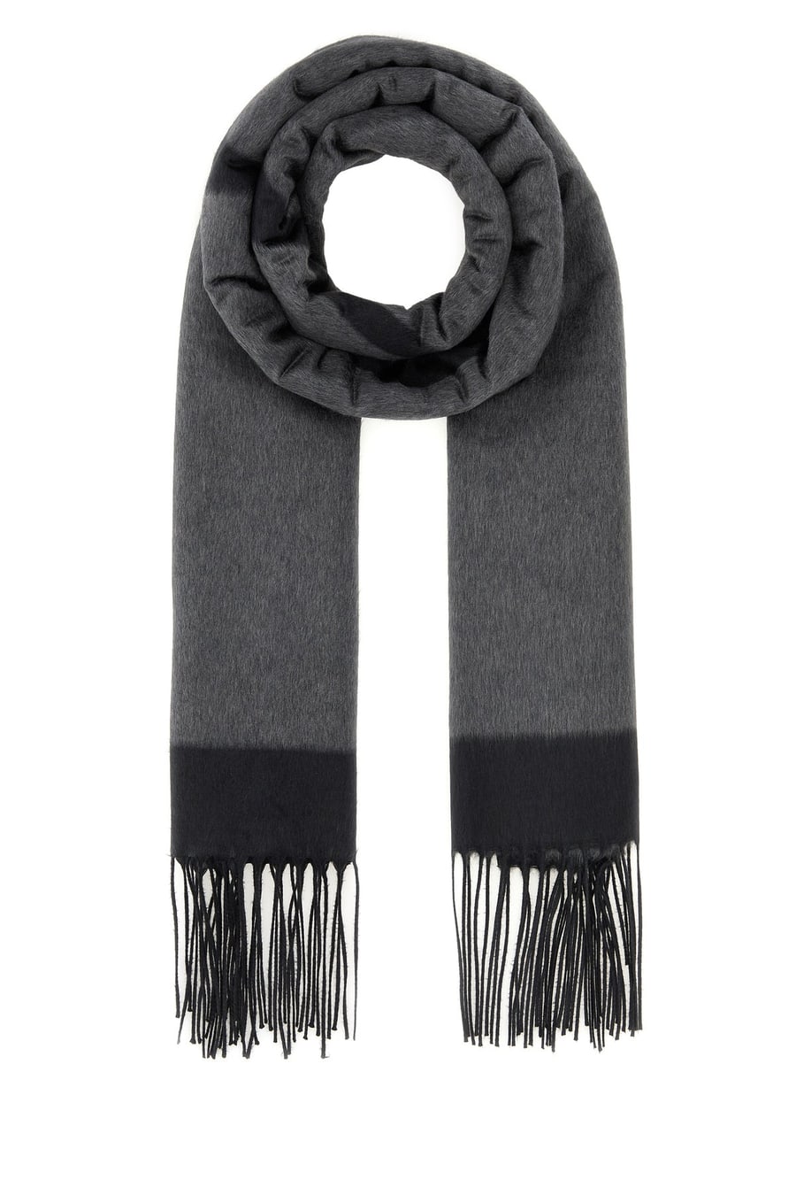 Saint Laurent Sciarpa in seta grigio scuro