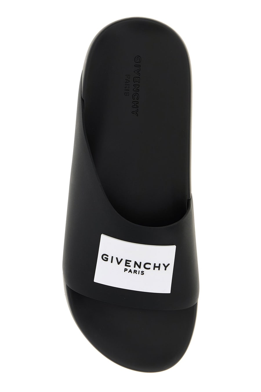 Givenchy Slippers Label in gomma nera, view 4