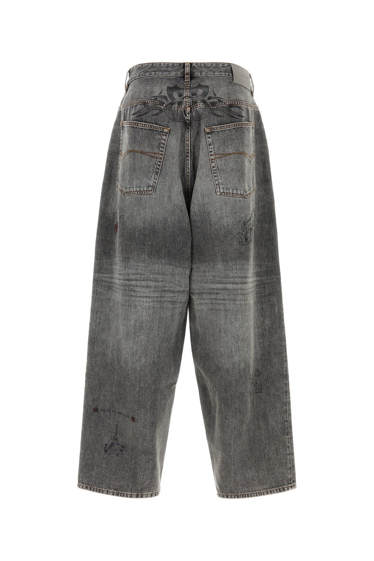 Balenciaga Jeans in denim grigio scuro, view 2