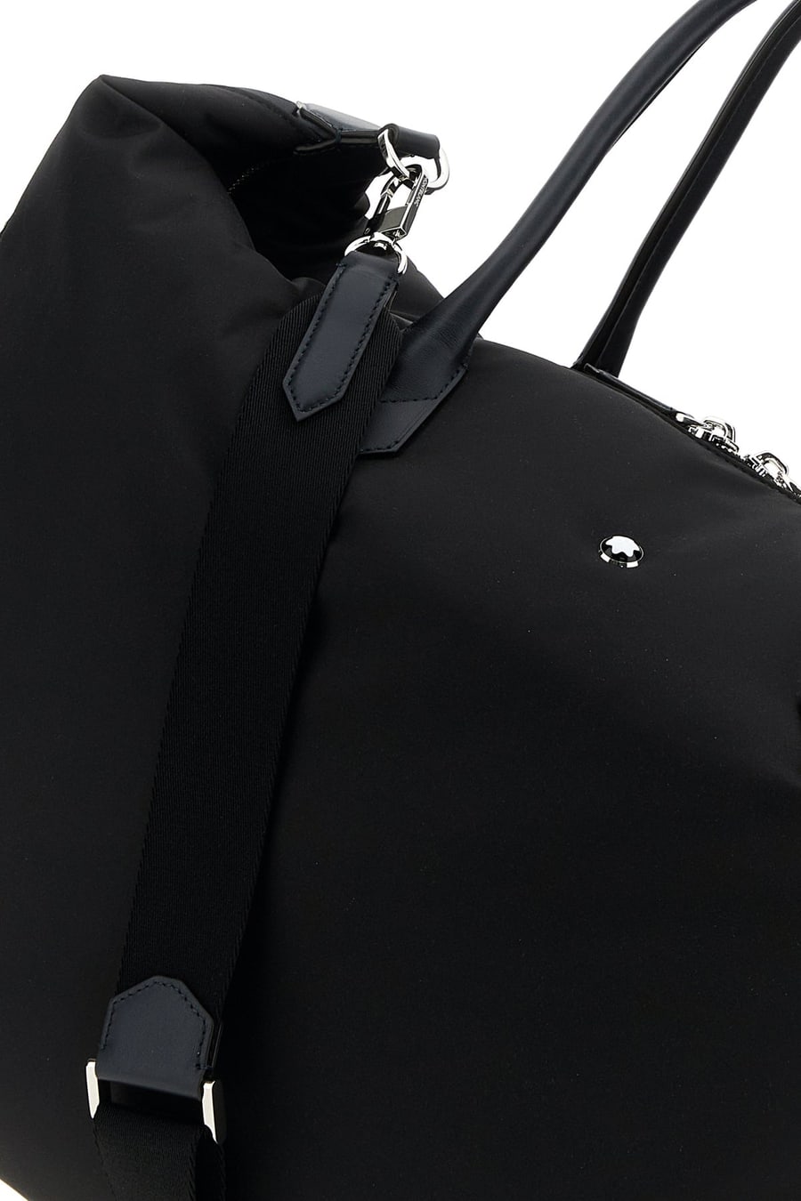 MONTBLANC Borsa da viaggio Weekender 43 in tela nera, view 4