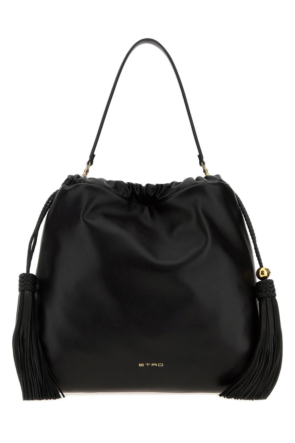 Etro Borsa a secchiello Kalispera media in pelle nera