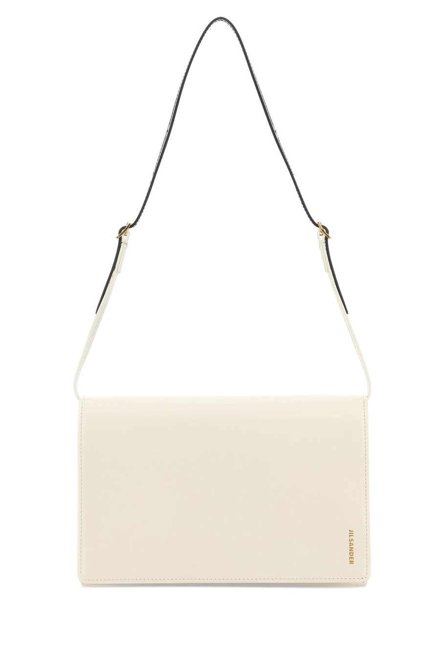 Jil Sander Borsa a spalla File piccola in pelle avorio