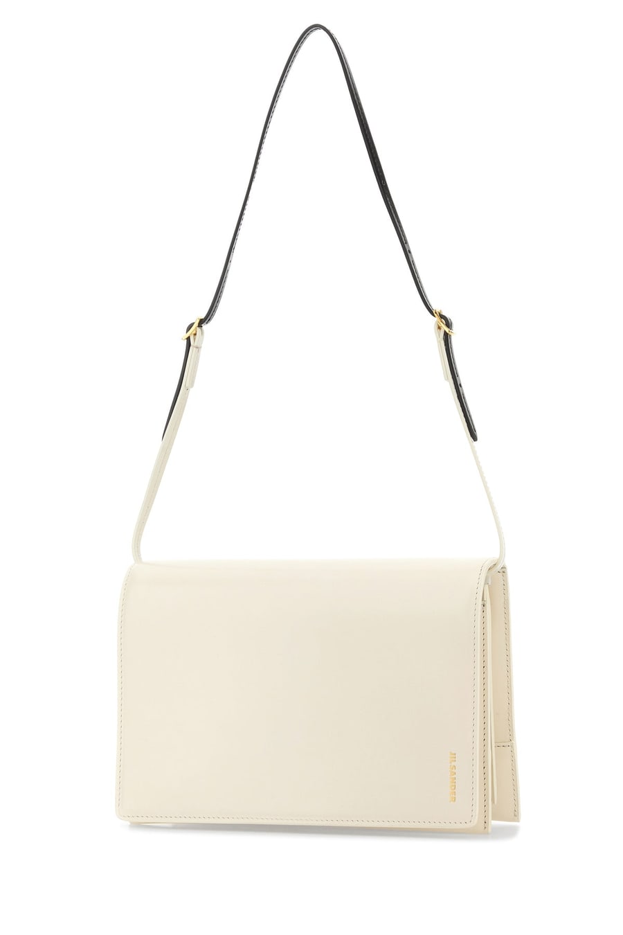 Jil Sander Borsa a spalla File piccola in pelle avorio, view 2