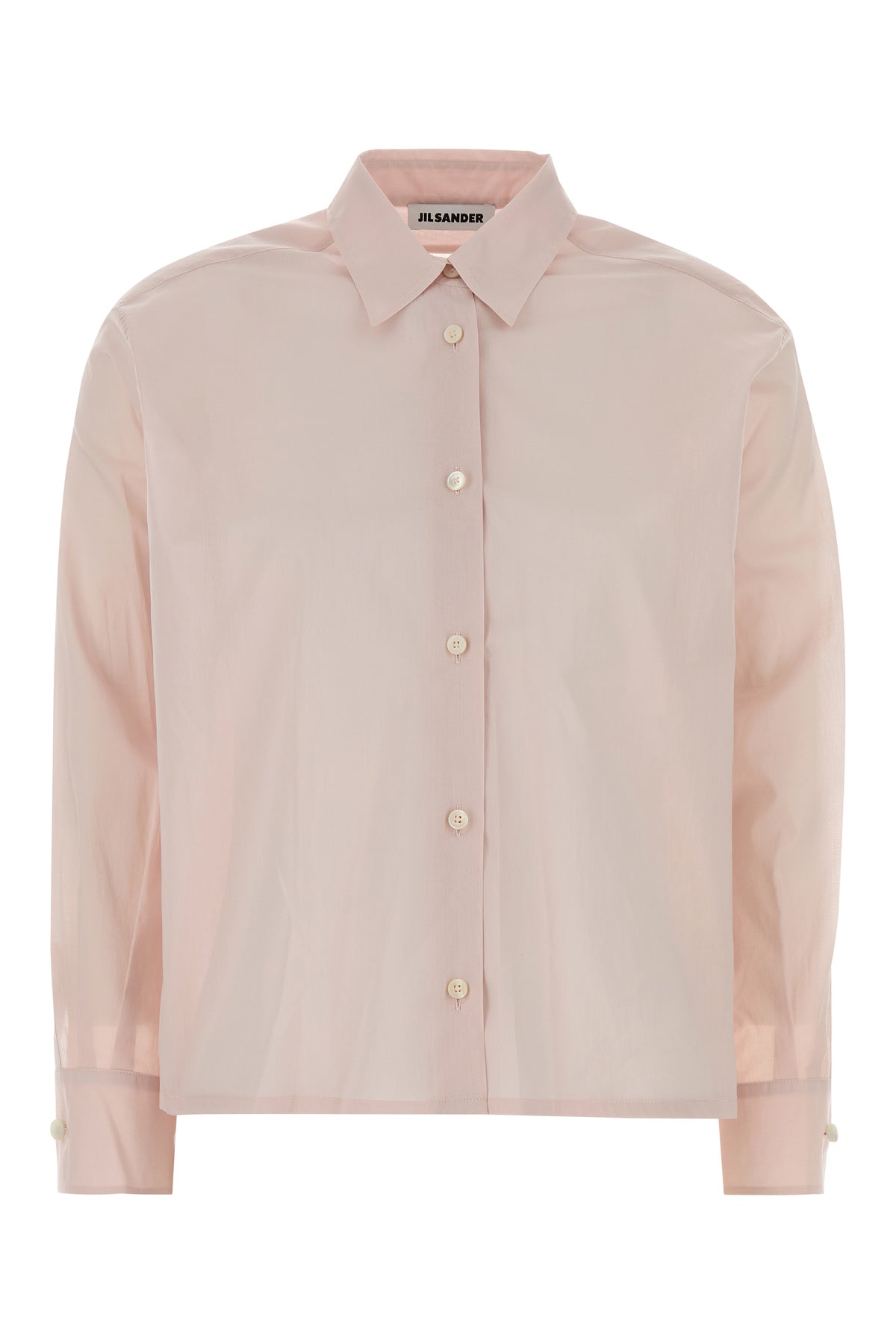 Jil Sander Camicia in cotone rosa pastello