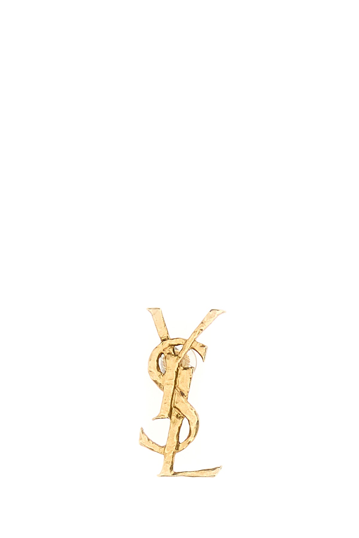 Saint Laurent Orecchino Cassandre in metallo oro