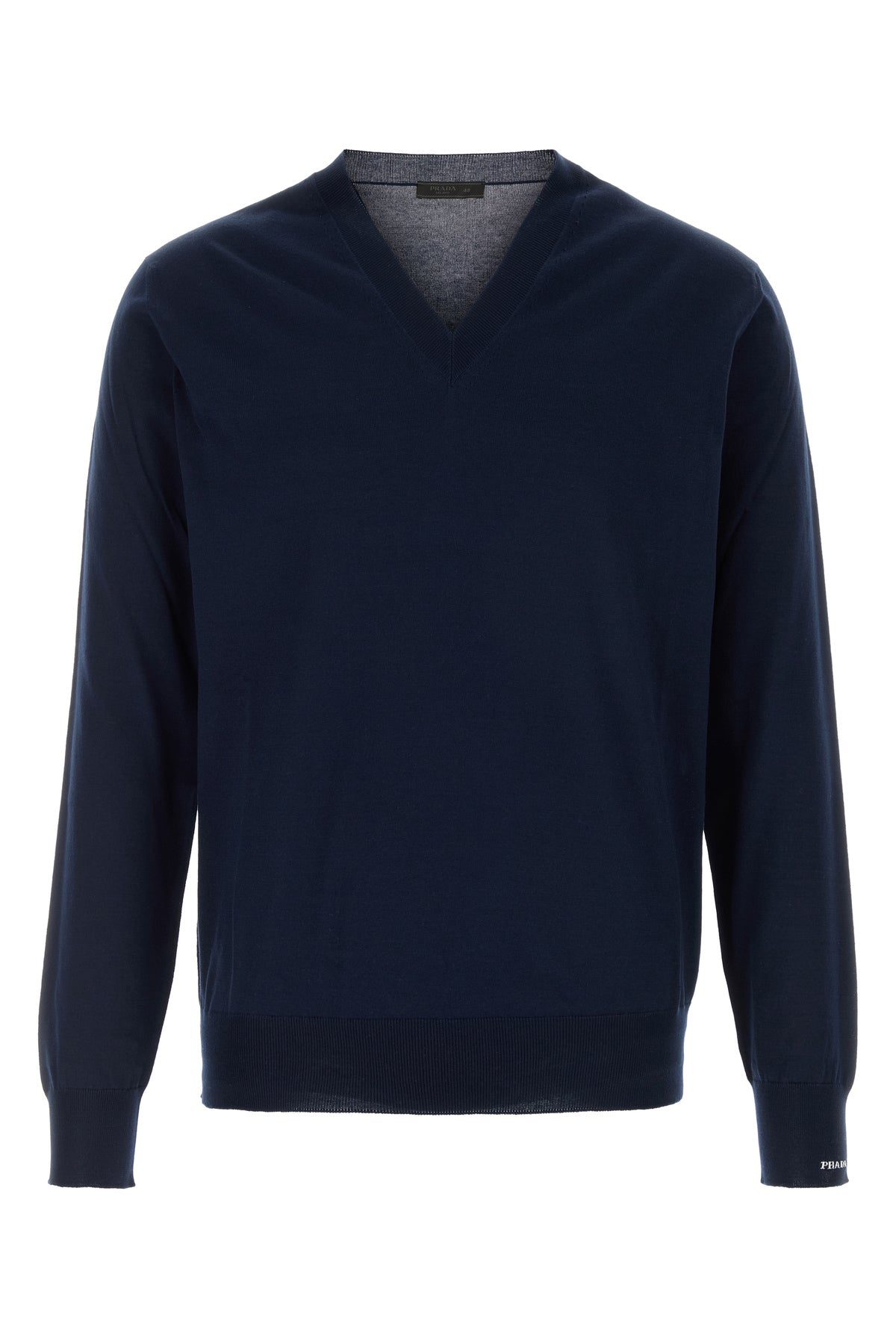 Prada Maglione in cotone blu notte