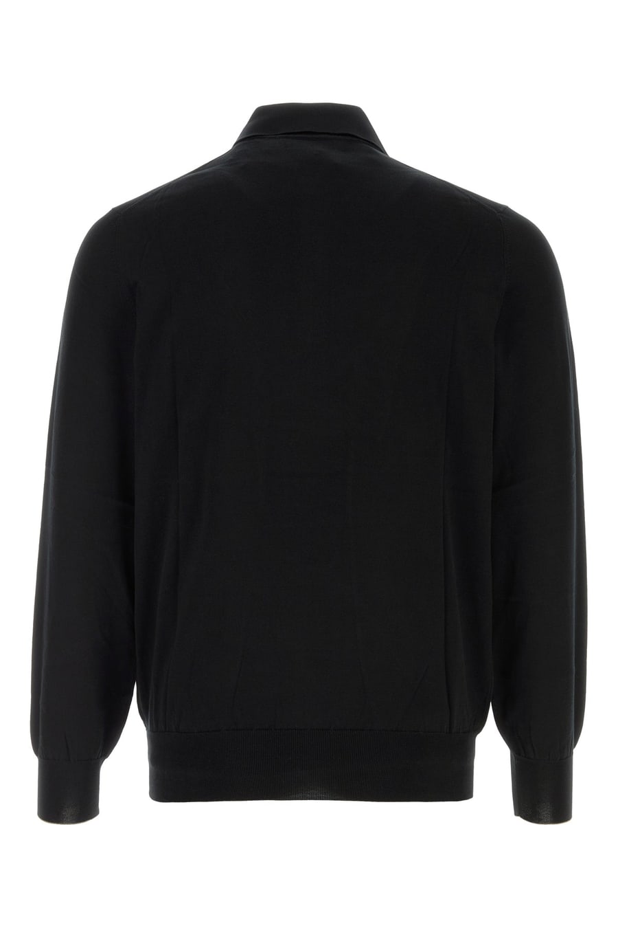 Brunello Cucinelli Polo in cotone nero, view 2