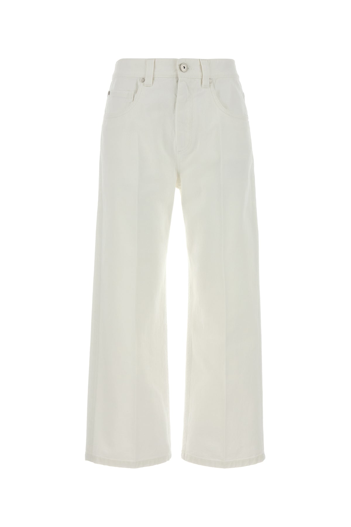 Brunello Cucinelli Jeans in denim bianco