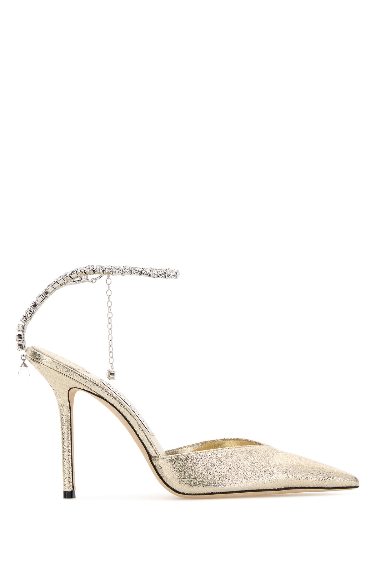 Jimmy Choo Scarpe con tacco Saeda 100 in tessuto oro