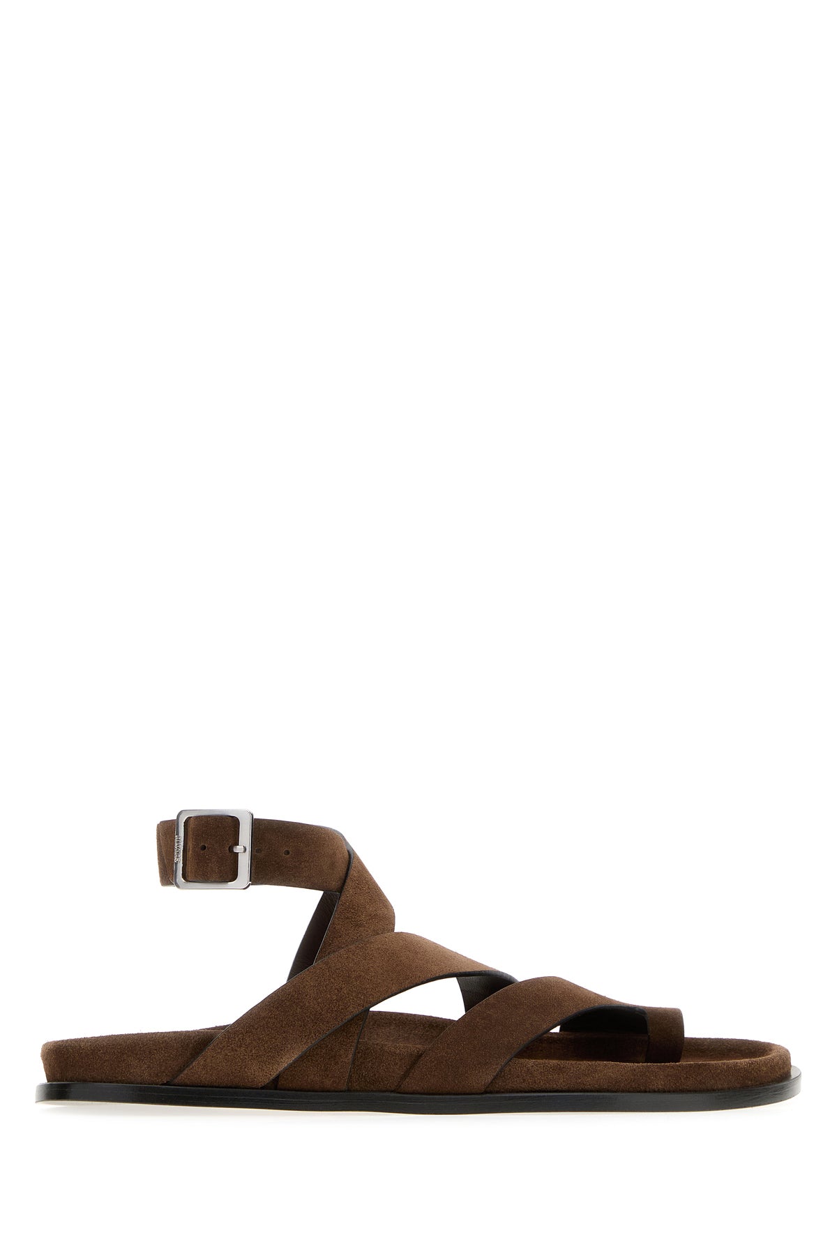 ALOHAS Sandali infradito Tide in pelle scamosciata marrone