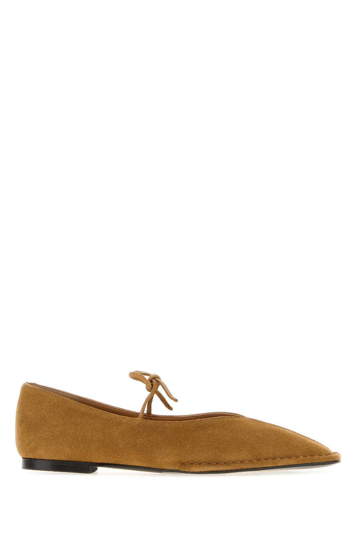 ALOHAS Ballerine Sway in pelle scamosciata cammello