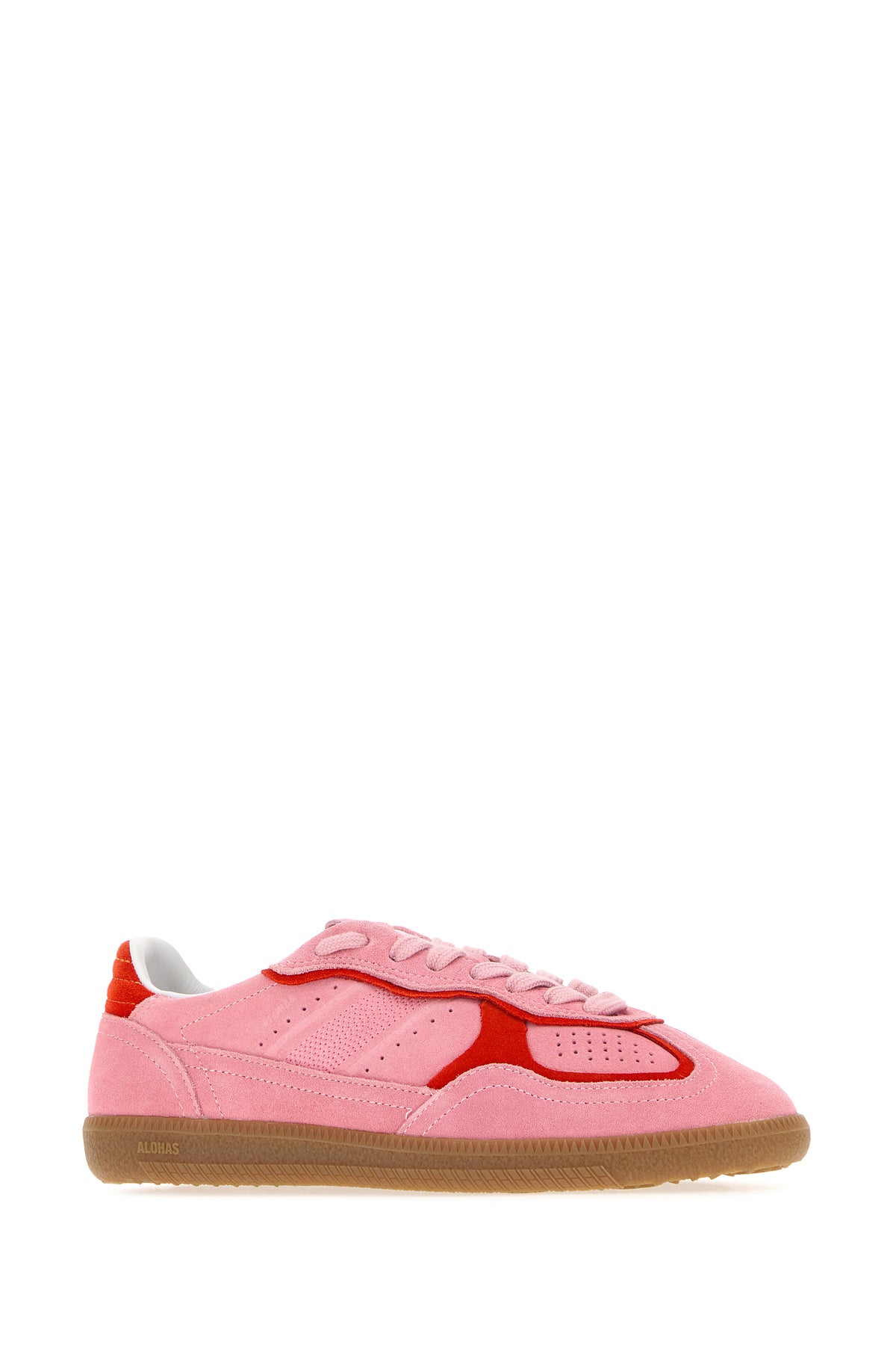 ALOHAS Sneakers TB.490 in pelle scamosciata rosa, view 2