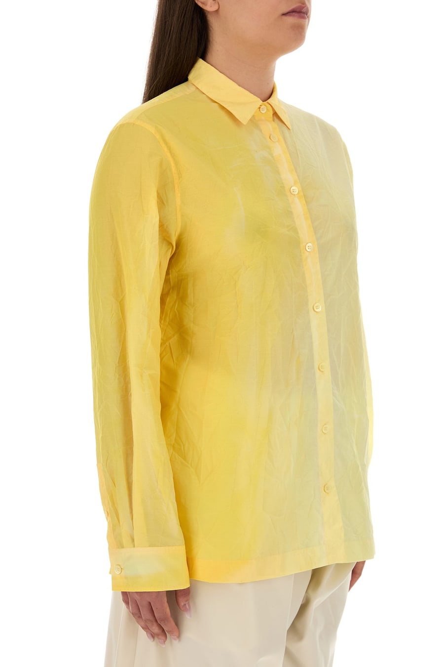 Loewe Camicia in misto cotone giallo, view 3