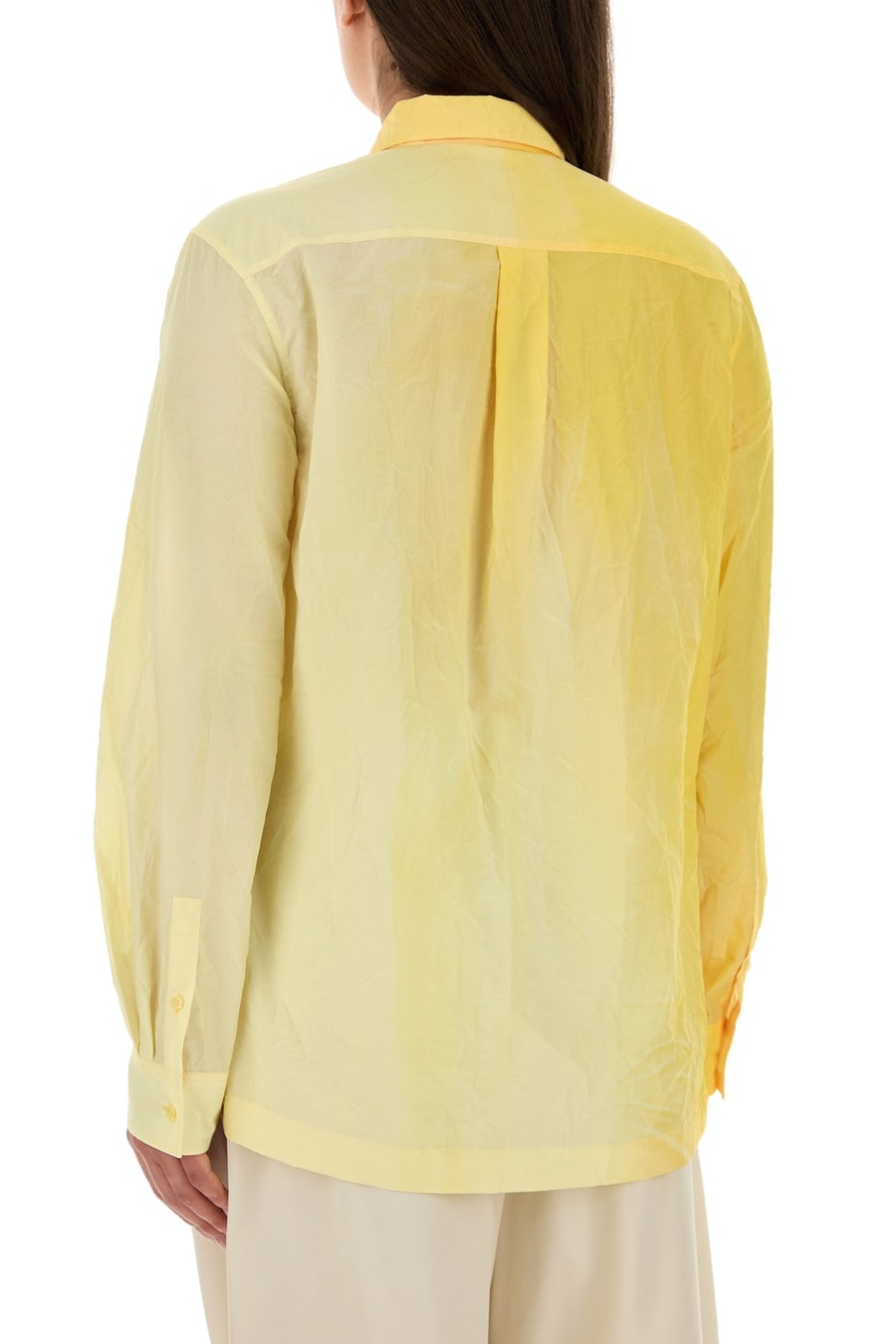 Loewe Camicia in misto cotone giallo, view 4