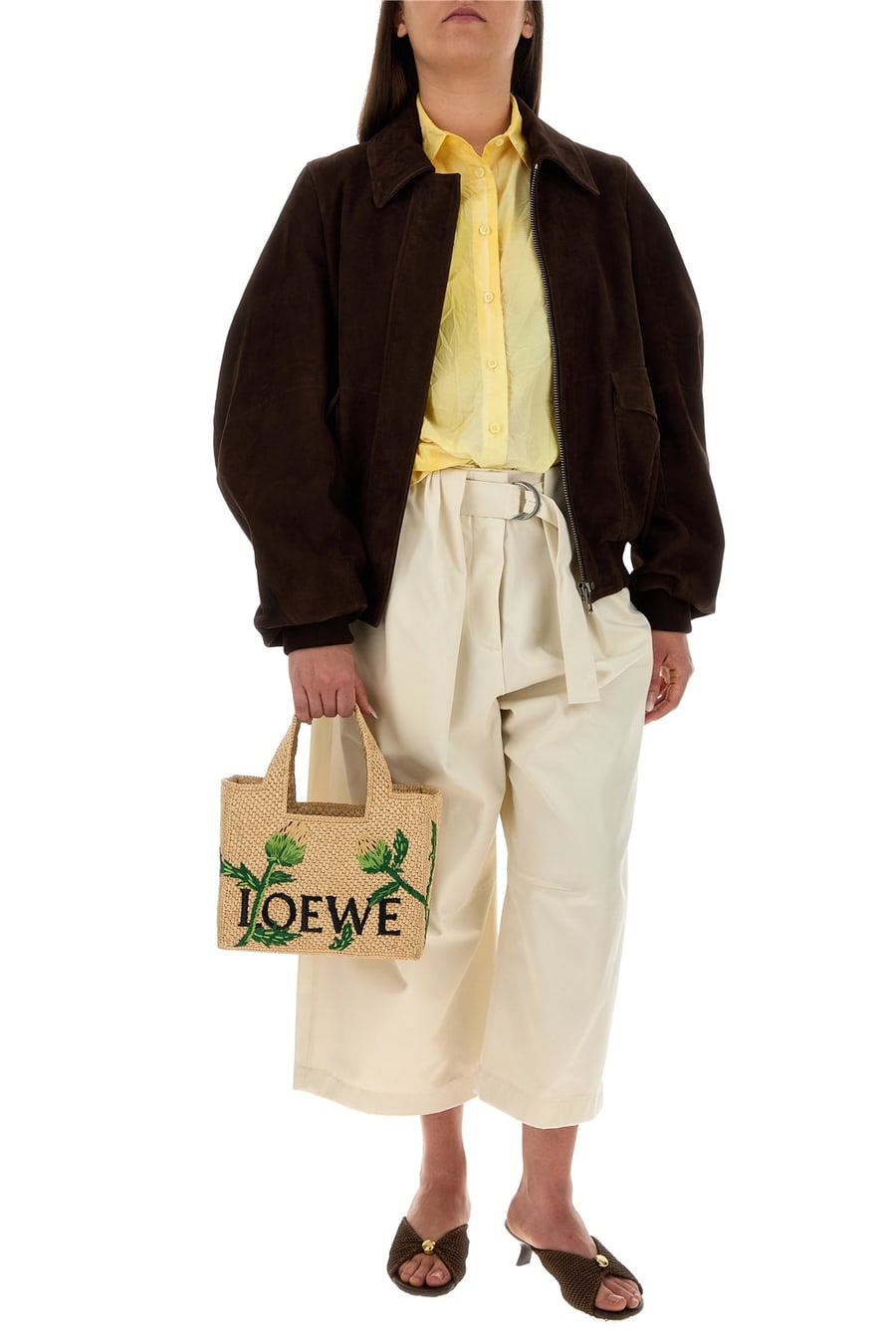 Loewe Camicia in misto cotone giallo, view 6
