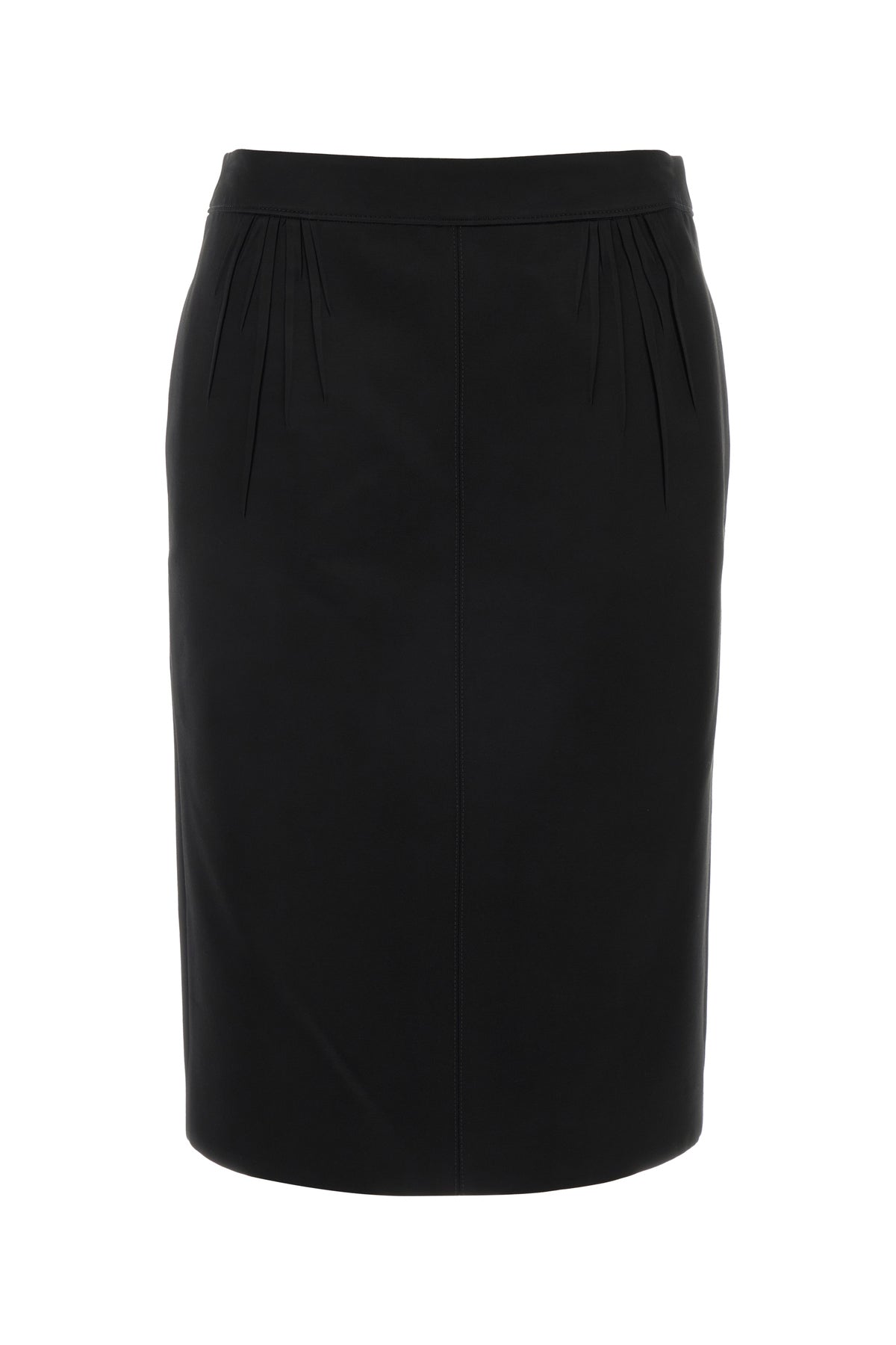 Saint Laurent Gonna in raso nero