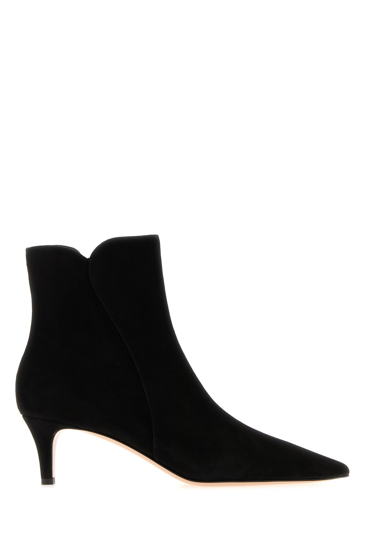 GIANVITO ROSSI Stivaletti Levy 55 in pelle scamosciata nera