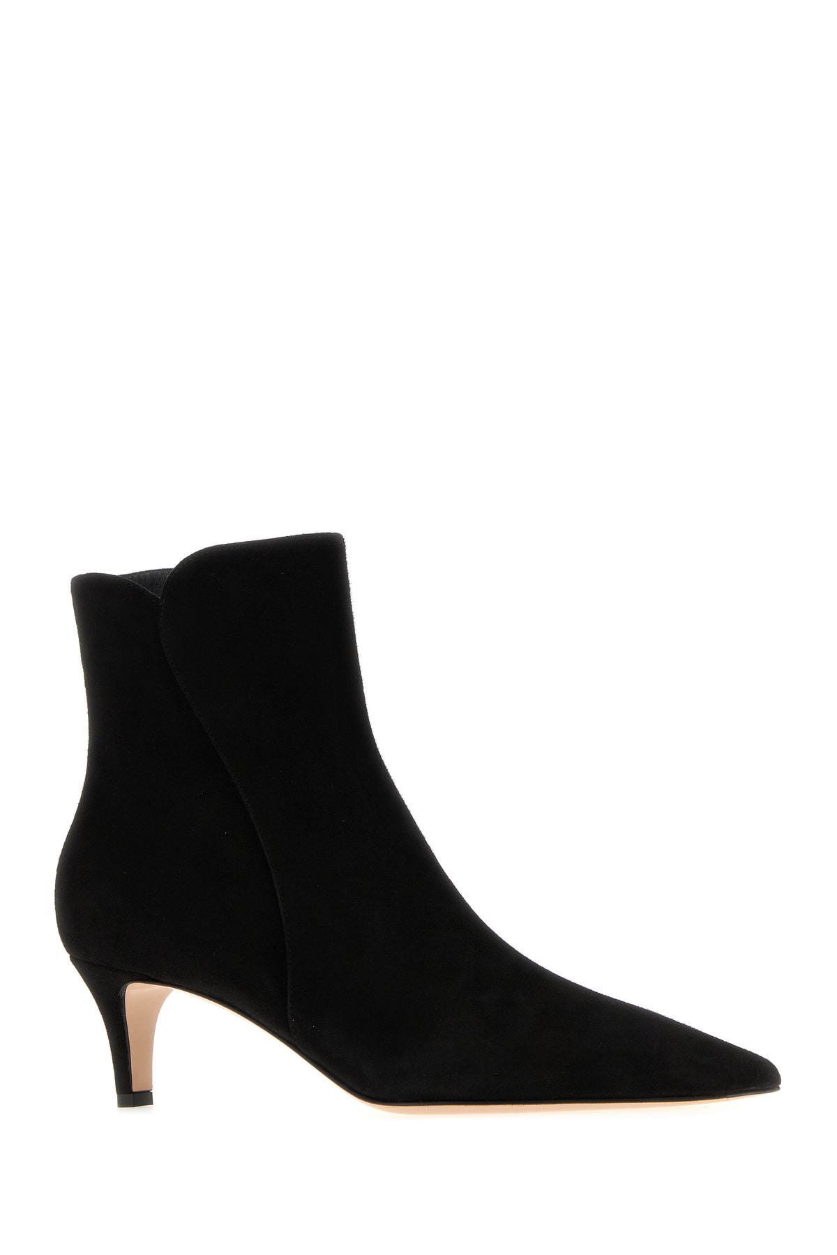 GIANVITO ROSSI Stivaletti Levy 55 in pelle scamosciata nera, view 2