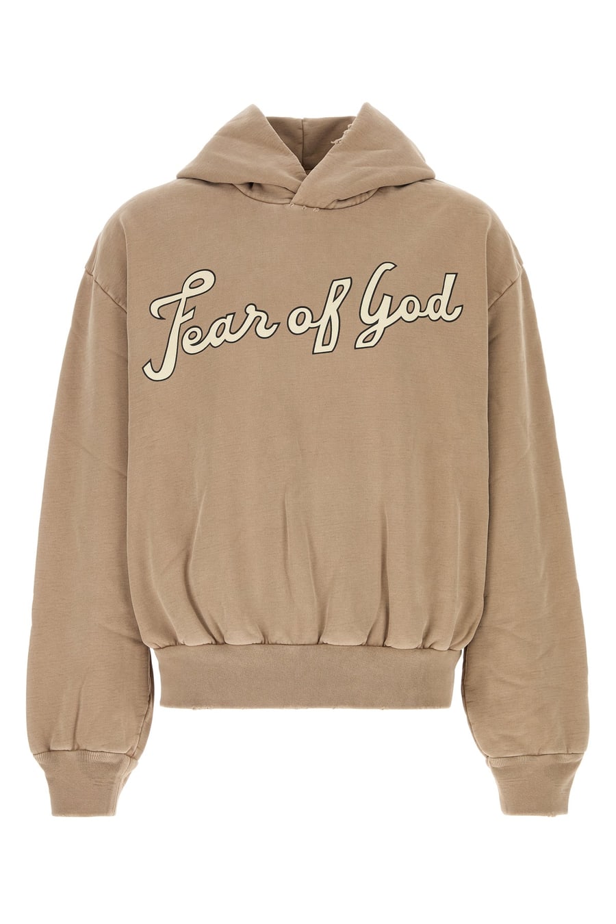 Fear of God Felpa in cotone biscotto