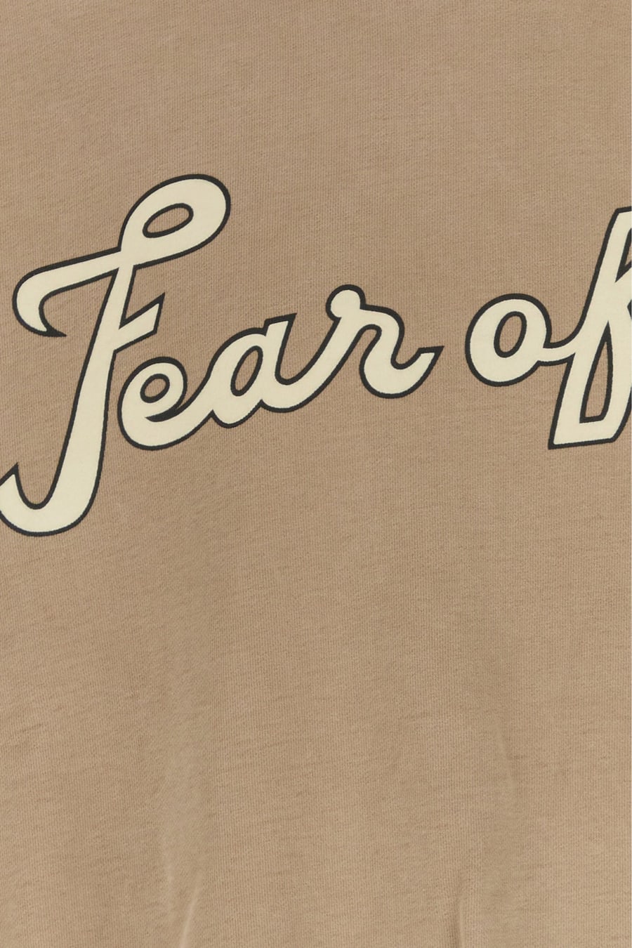 Fear of God Felpa in cotone biscotto, view 3