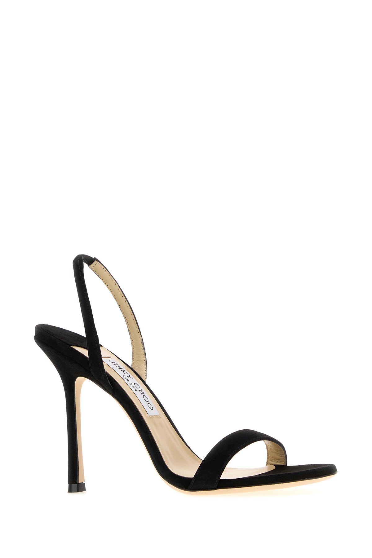 Jimmy Choo Sandali Jenn in pelle scamosciata nera, view 2