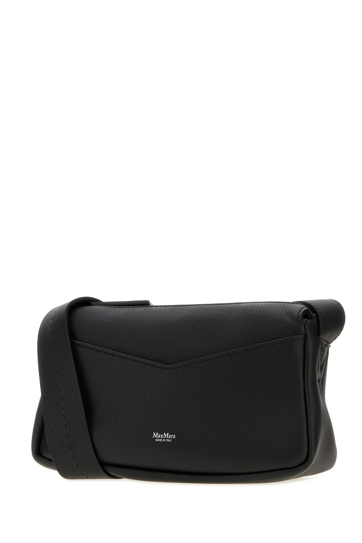 Max Mara Borsa a tracolla Kipper in pelle nera, view 2
