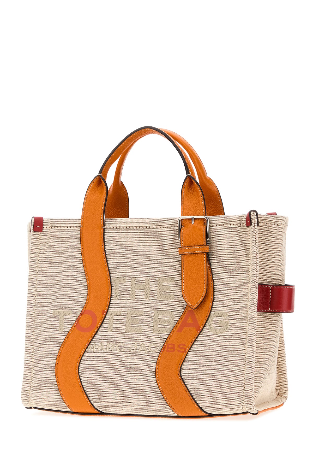 Marc Jacobs Borsa shopping The Tote Bag shopping in tela beige, view 2