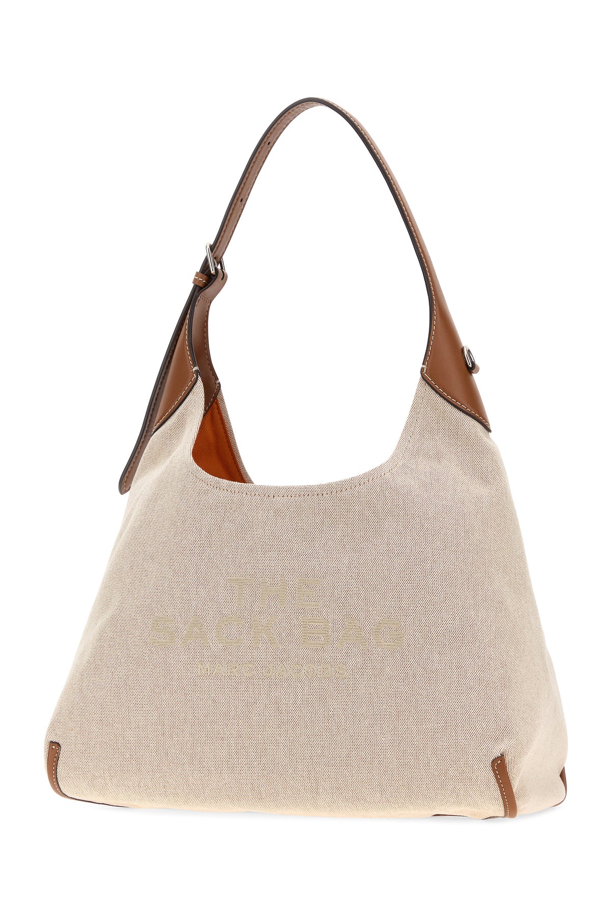 Marc Jacobs Borsa shopping The Sack Bag in tela beige, view 2