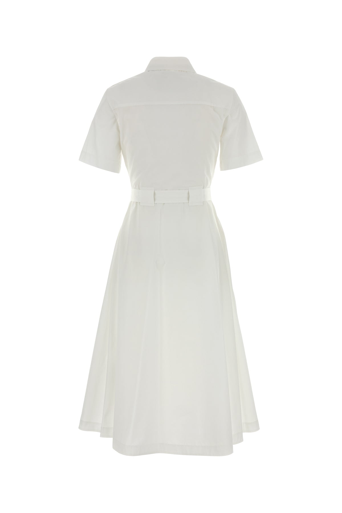 Burberry Abito chemisier in popeline bianco, view 2