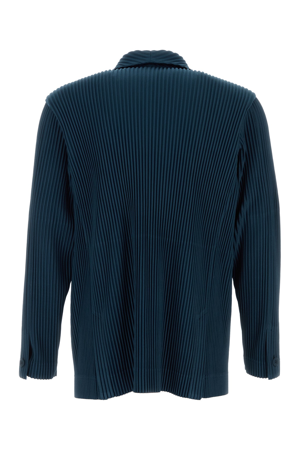 HOMME PLISSE' ISSEY MIYAKE Giacca in poliestere blu navy, view 2