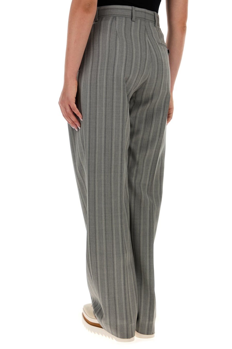 Stella McCartney Pantalone in lana ricamata, view 4