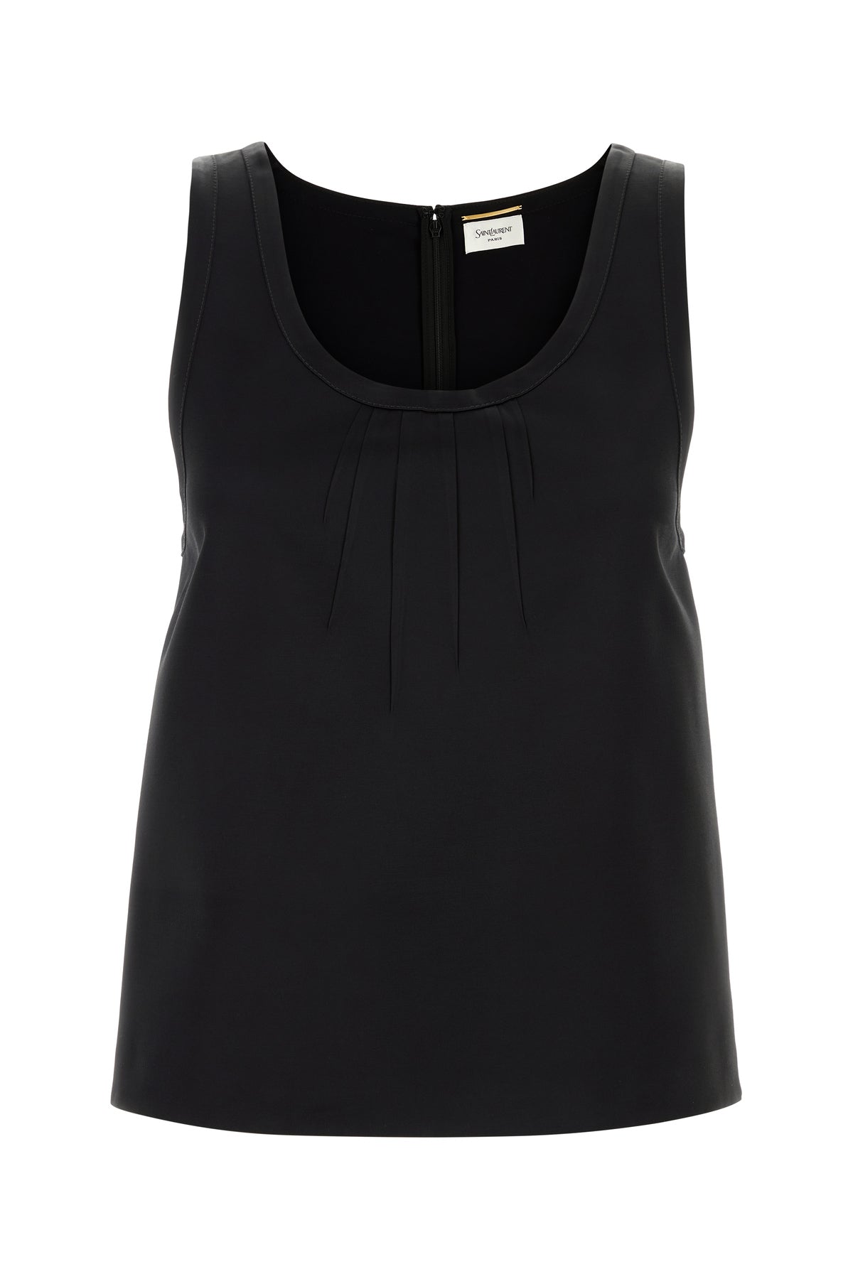 Saint Laurent Top in raso nero