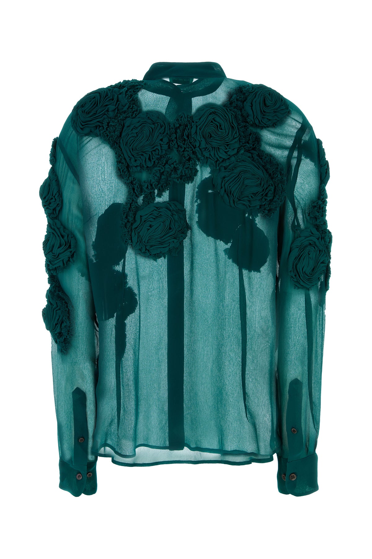 Dries Van Noten Camicia Chowsa in crepe ottanio, view 2