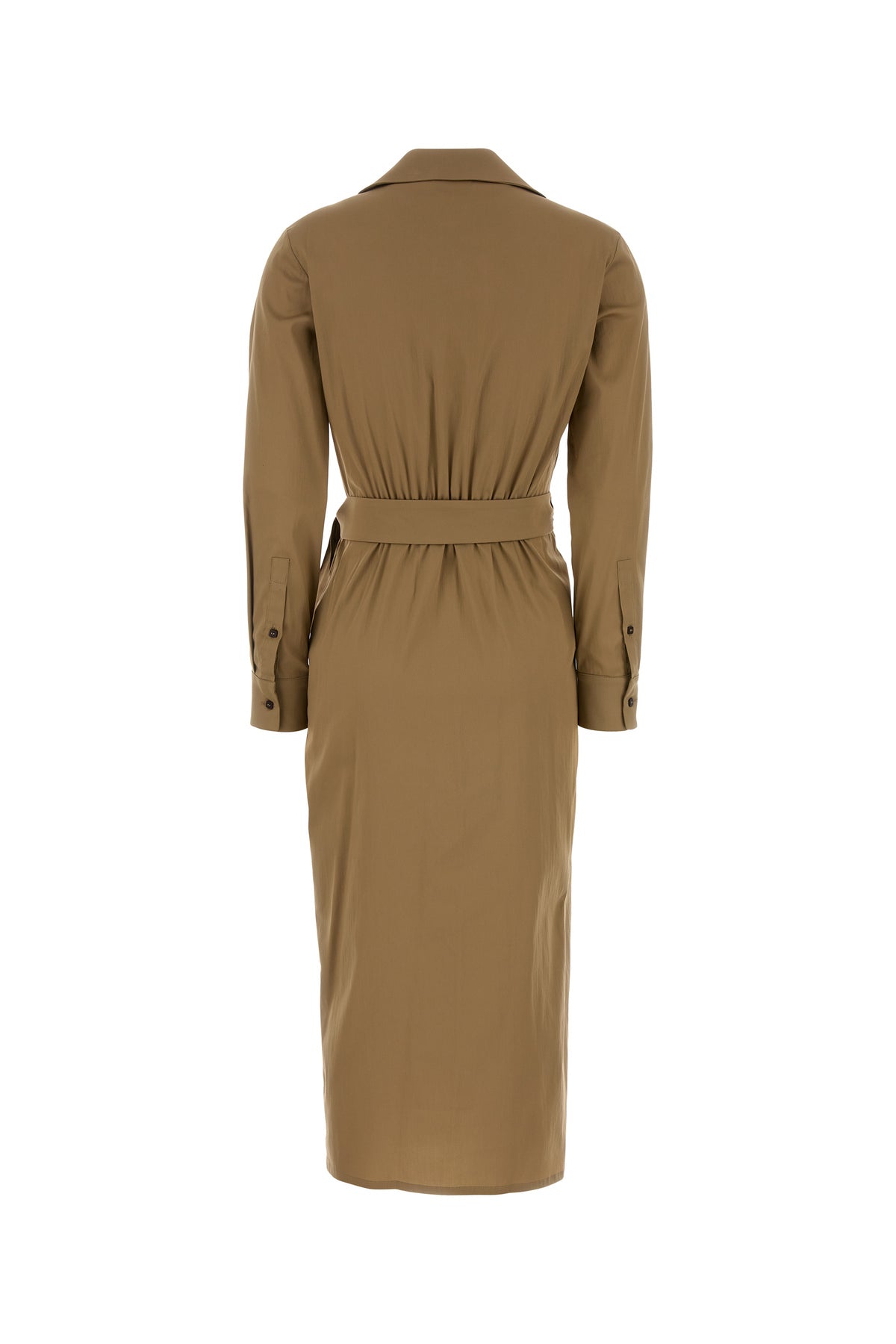 Max Mara Abito Beta in popeline stretch biscotto, view 2