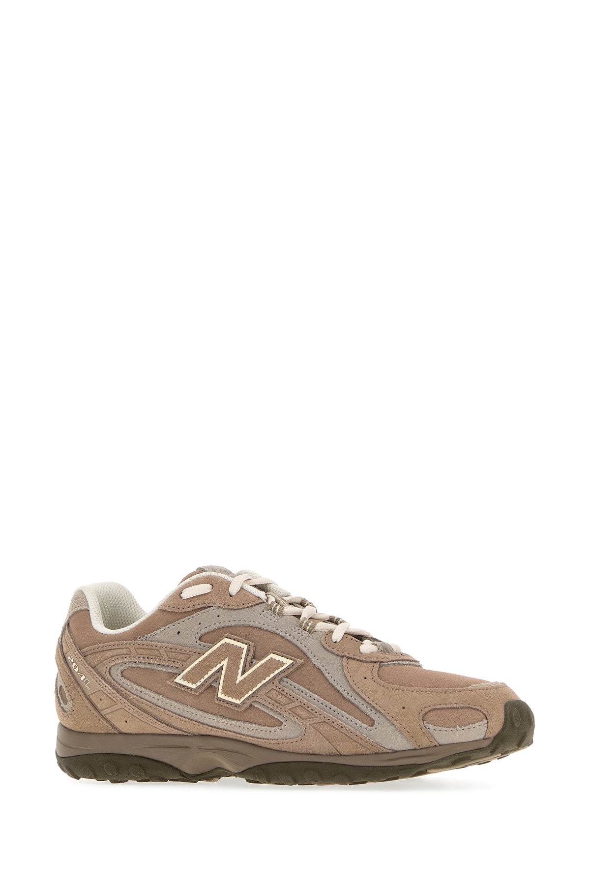 New Balance Sneakers 204L in pelle scamosciata fango, view 2