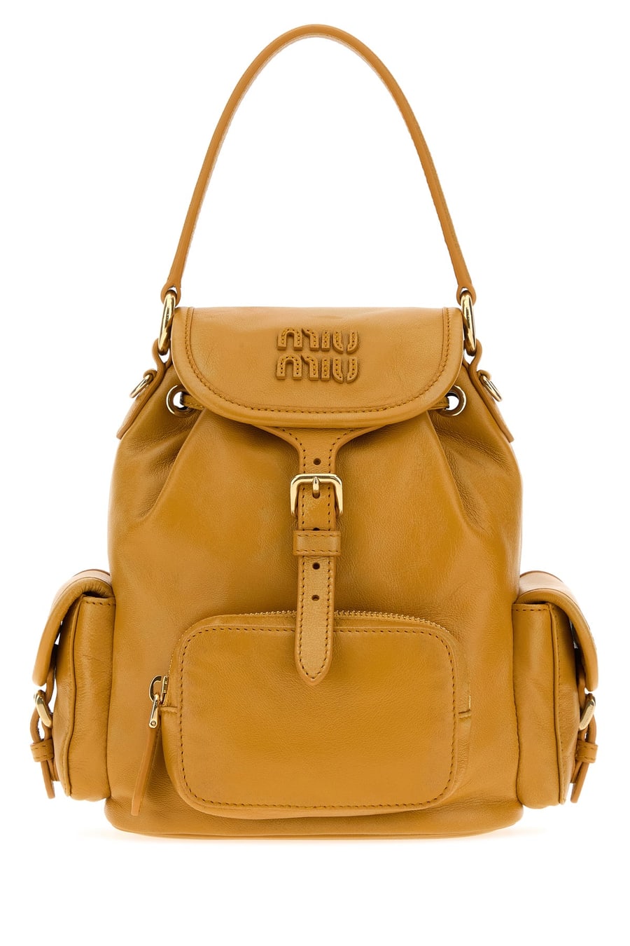 Miu Miu Zaino in pelle senape
