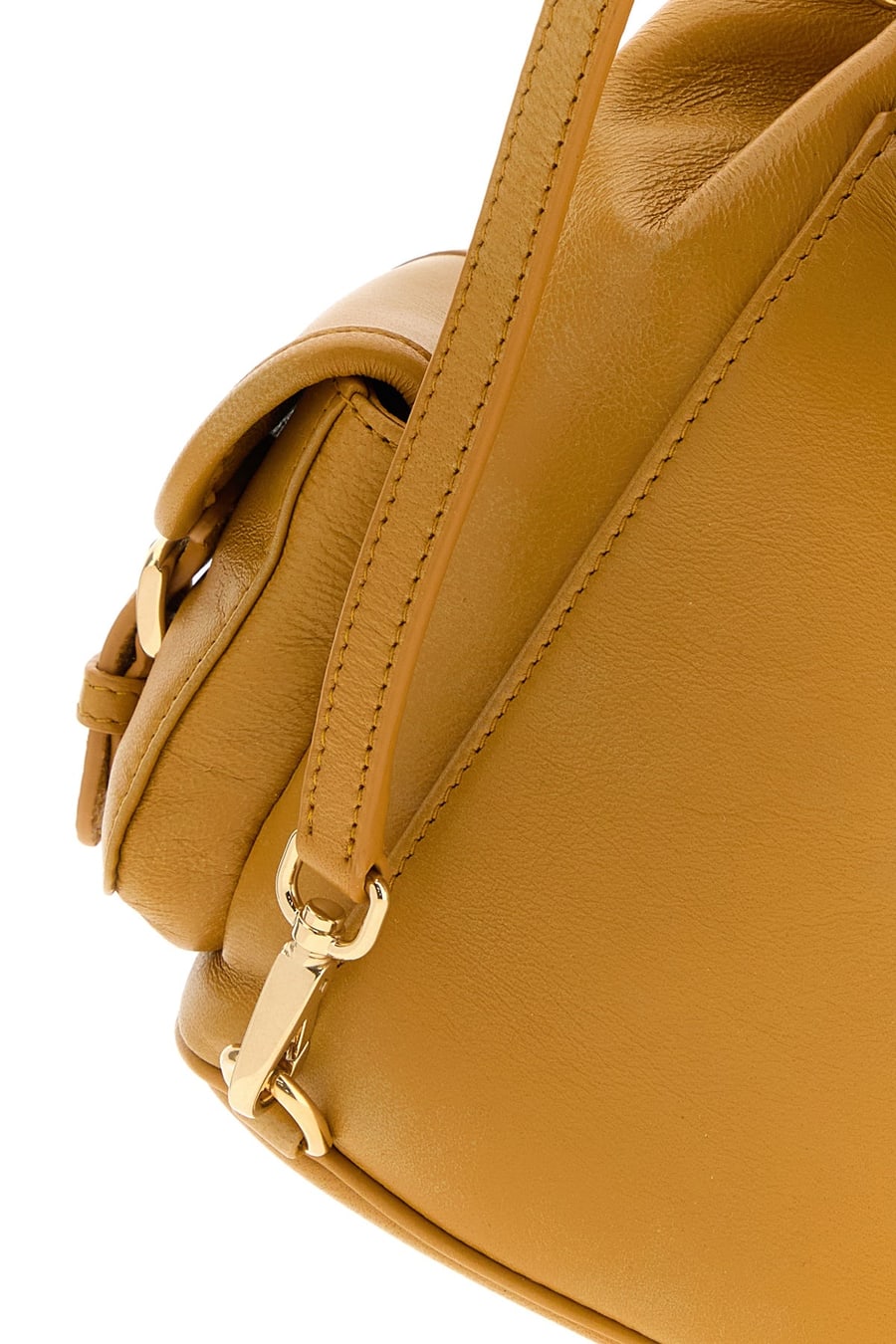 Miu Miu Zaino in pelle senape, view 4