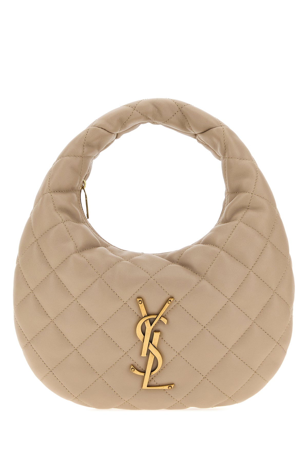 Saint Laurent Borsa a spalla Icarino in nappa sabbia