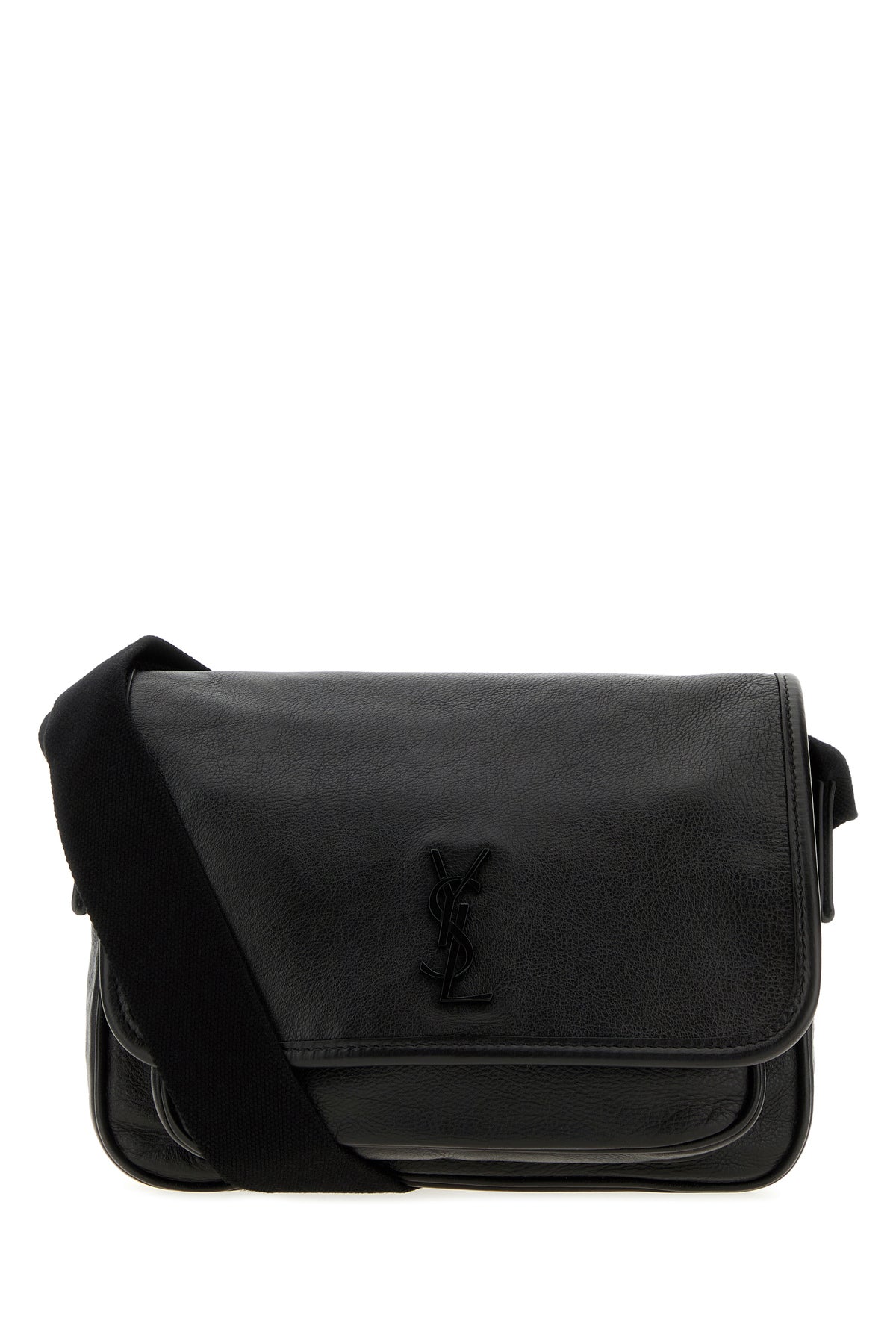 Saint Laurent Borsa a tracolla Messenger Niki in pelle nera