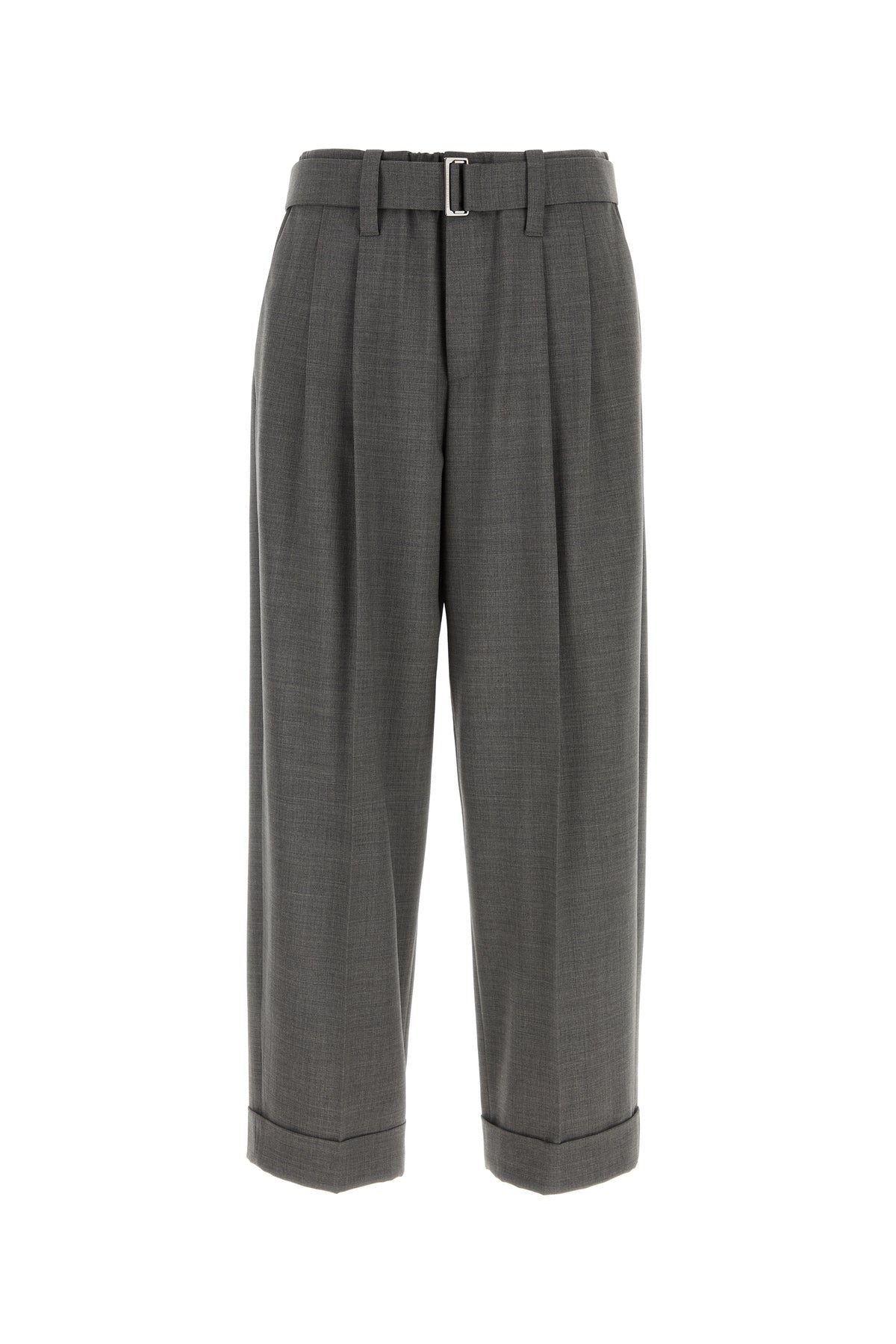 Brunello Cucinelli Pantalone in misto lana stretch grigia