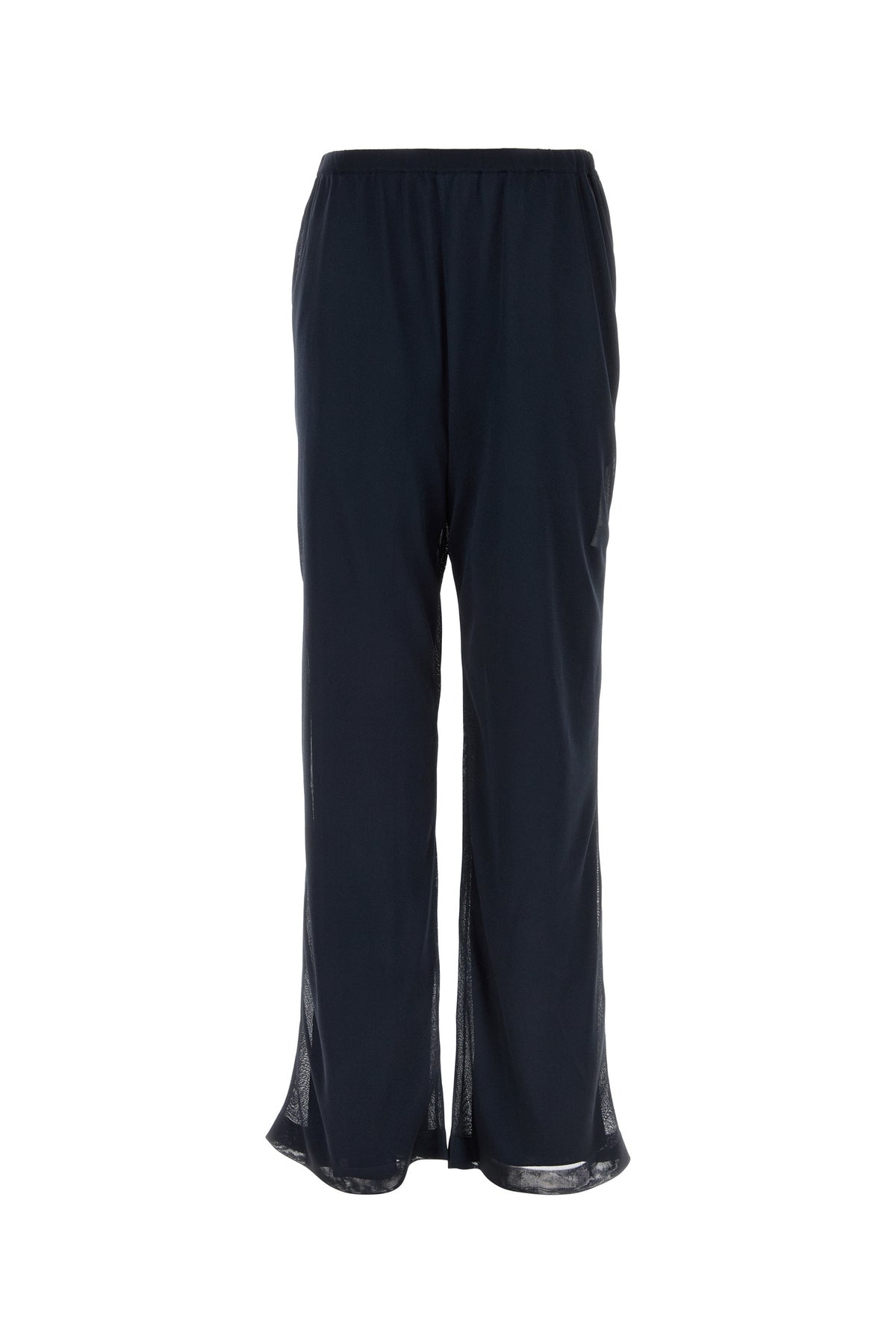 Ferragamo Pantalone in poliestere blu navy