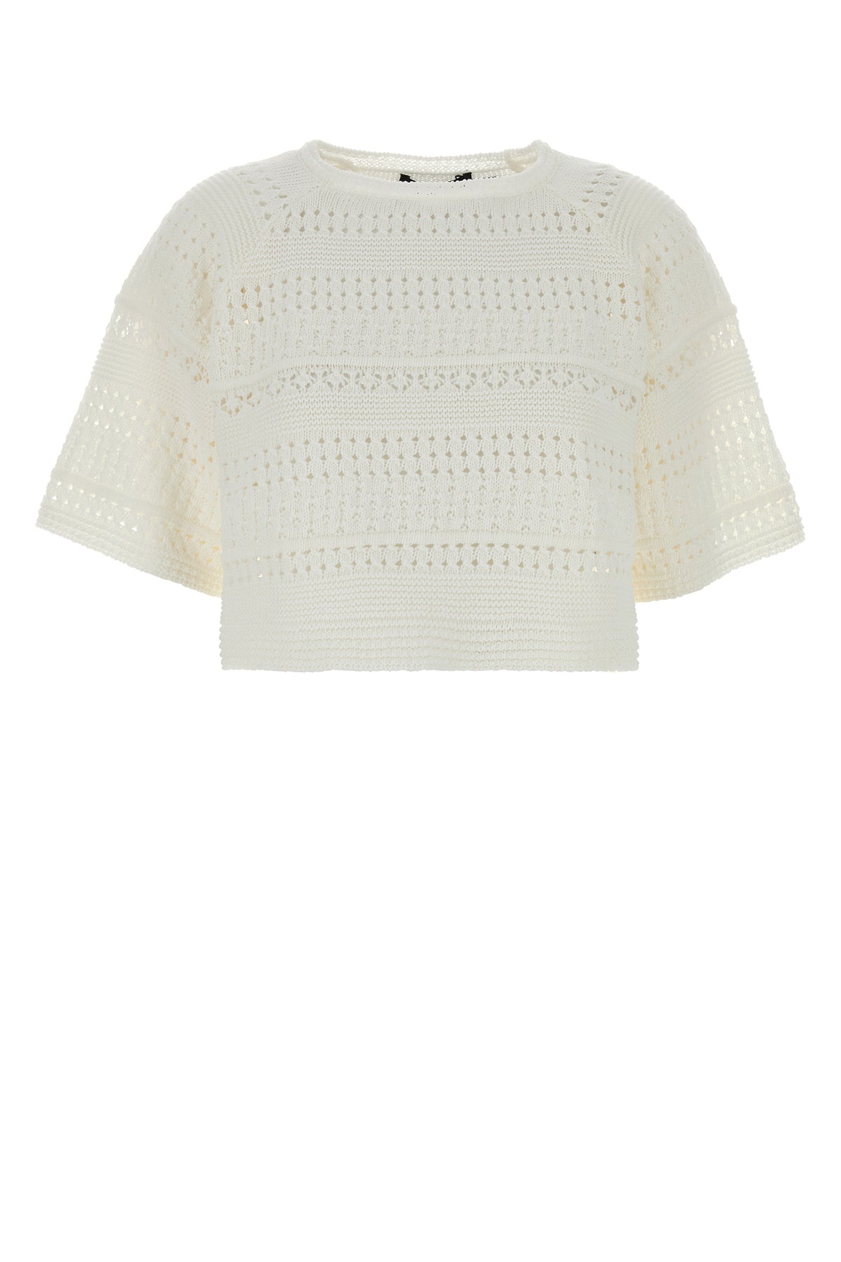 Max Mara Top Orche in maglia bianca