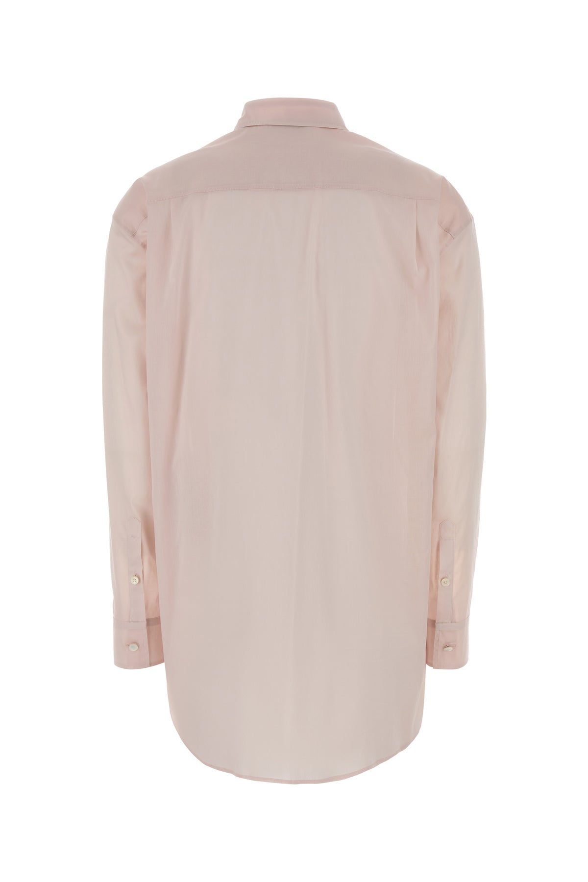 Jil Sander Camicia in mussola rosa chiaro, view 2